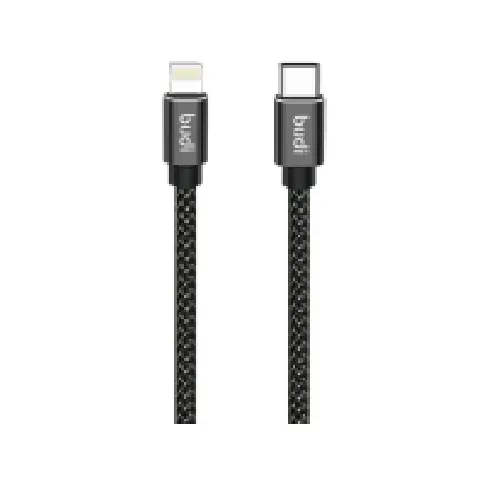 Bilde av best pris Kabel USB Budi USB-C - Lightning 3 m Czarny (206TL30) N - A