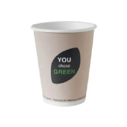 Bilde av best pris Kaffebæger Pap/PLA 24 cl Bionedbrydelig Hot drink cup Thank You - (20 pakker x 40 stk.) Catering - Engangstjeneste