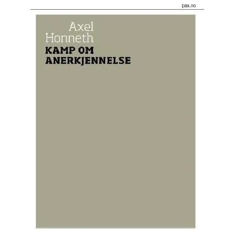 Bilde av best pris Kamp om anerkjennelse - En bok av Axel Honneth
