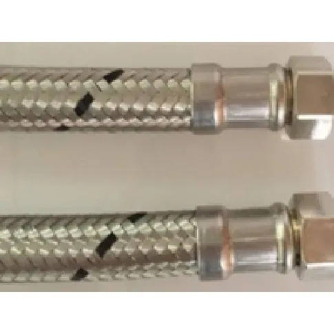 Bilde av best pris Kedelslange i EPDM gummi med rustfrit flet max 70°. (Peak 90°) Messing omløber i 1.¼ 500mm lang. UDEN pakninger Rørlegger artikler - Oppvarming - Tilbehør