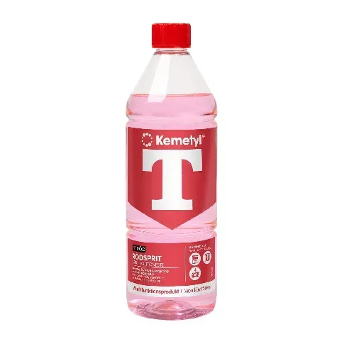 Bilde av best pris Kemetyl T-rød Rødsprit 1-4 Liter 1 Rengjøringsmidler