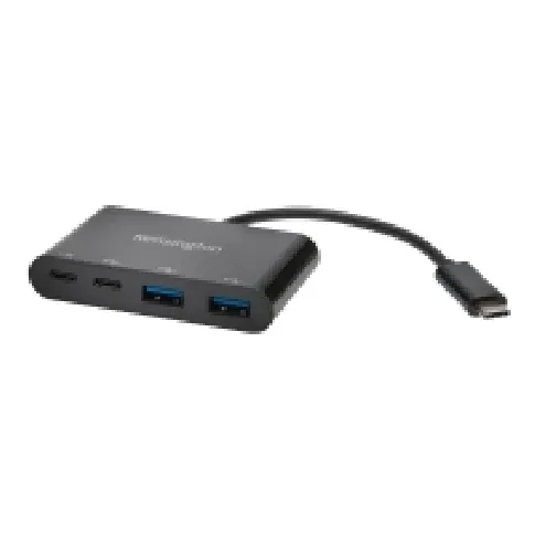 Bilde av best pris Kensington CH1000 - Hub - 2 x USB 3.1 + 2 x USB-C - stasjonær PC tilbehør - Kabler og adaptere - USB Huber