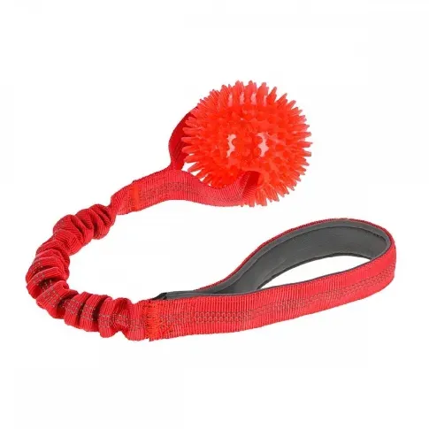 Bilde av best pris Kerbl Bungee Ball med Håndtak (Rød) Hund - Hundeleker - Ball til hund