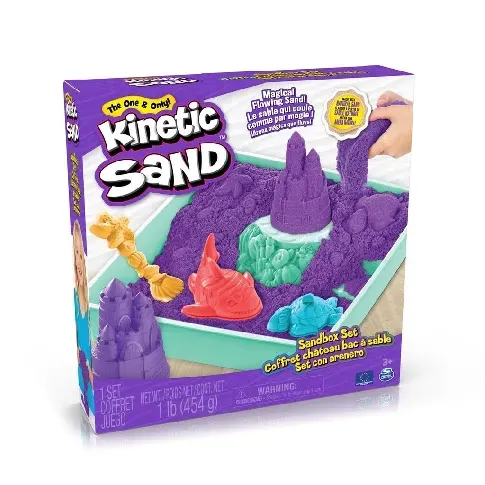 Bilde av best pris Kinetic Sand - Sandbox Set - Purple (6067477) - Leker
