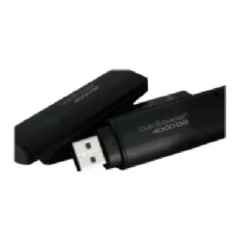 Bilde av best pris Kingston DataTraveler 4000 G2 Management Ready - USB-flashstasjon - kryptert - 16 GB - USB 3.0 - FIPS 140-2 Level 3 - TAA-samsvar PC-Komponenter - Harddisk og lagring - USB-lagring