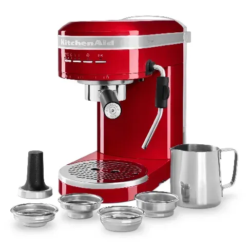 Bilde av best pris KitchenAid Artisan 5KES6503 espressomaskin, empire red Espressomaskin