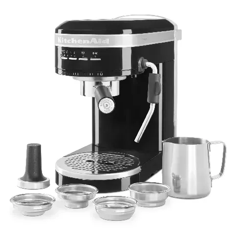 Bilde av best pris KitchenAid Artisan 5KES6503 espressomaskin, onyx black Espressomaskin