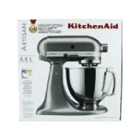 Bilde av best pris KitchenAid Artisan 5KSM175PSEMS - Kjøkkenmaskin - 300 W - medaljongsølv Kjøkkenapparater - Kjøkkenmaskiner - Matprosessorer