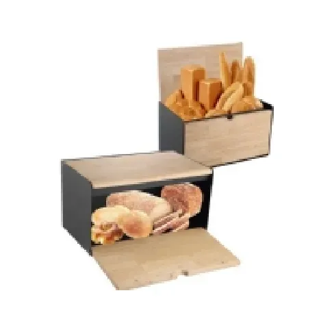 Bilde av best pris Klausberg brødboks laget av tre og stål (KB-7386) Kjøkkenutstyr - Oppbevaring