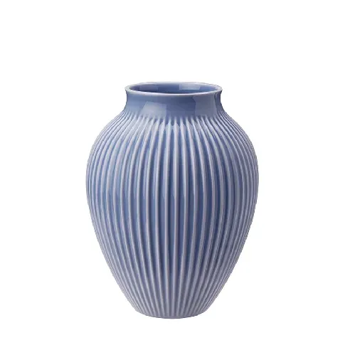Bilde av best pris Knabstrup Keramik Vase 20cm Riflet Lavendel Hjem og hage - Dekor - Vaser