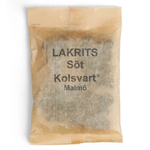Bilde av best pris Kolsvart Søt lakris, 120 g Lakris