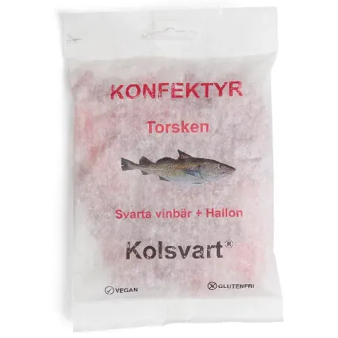 Bilde av best pris Kolsvart Torsk, 120 g Godteri