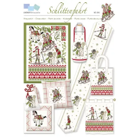 Bilde av best pris Korsstingsmønster Barnas Jul Strikking, pynt, garn og strikkeoppskrifter