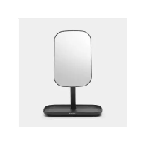 Bilde av best pris Kosmetisk speil Brabantia Speil med brett for småting ReNew mørk grå 280702 Sminke - Sminketilbehør - Sminkespeil