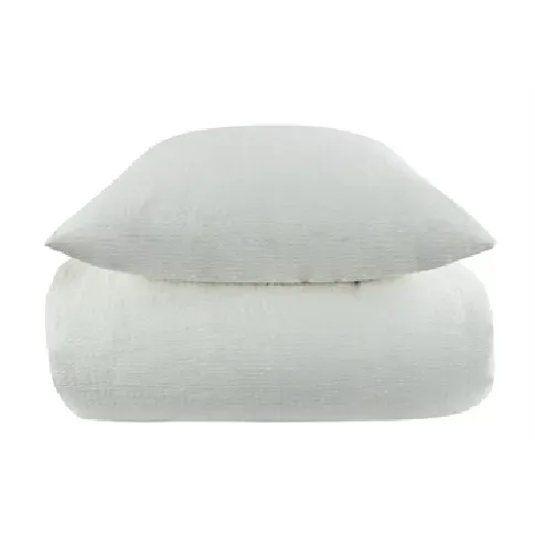 Bilde av best pris Krepp sengetøy 150x210 cm - Hvit sengesett 100% Bomullskrepp - By Night sengetøy Sengetøy ,  Enkelt sengetøy , Sengetøy 150x210 cm
