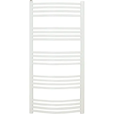 Bilde av best pris Kriss Round håndkletørker, kombi, 50x86 cm, hvit Baderom > Innredningen