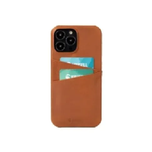 Bilde av best pris Krusell CardCover - Baksidedeksel for mobiltelefon - ekte skinn, polykarbonat - brun - for Apple iPhone 13 Pro Tele & GPS - Mobilt tilbehør - Deksler og vesker