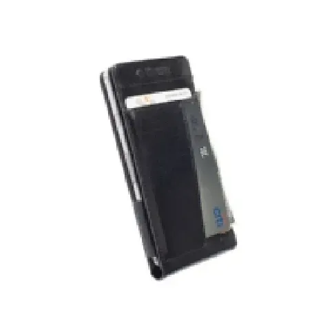 Bilde av best pris Krusell Kalmar WalletCase MfX - Lommebok for mobiltelefon - lær - svart - for Sony XPERIA Z3 Compact Tele & GPS - Mobilt tilbehør - Deksler og vesker