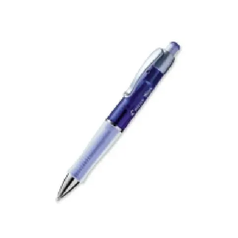 Bilde av best pris Kuglepen Pilot Vega 0,5 mm, transparent, blå Skriveredskaper - Kulepenner & Fyllepenner - Kulepenner med trykk-knapp