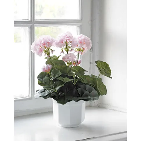 Bilde av best pris Kunstplante Pelargonia Strikking, pynt, garn og strikkeoppskrifter