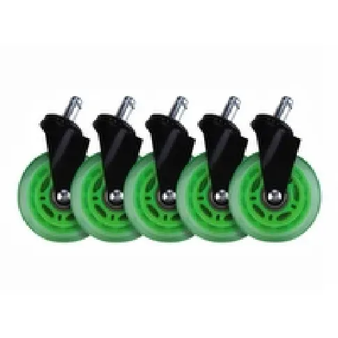 Bilde av best pris L33T - Hjul - 76.2 mm - grønn (en pakke 5) Gaming - Spillmøbler - Gamingstoler