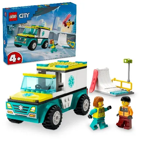 Bilde av best pris LEGO City - Ambulanse og snøbrettkjører (60403) - Leker