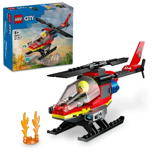 Bilde av best pris LEGO City - Brannhelikopter (60411) - Leker