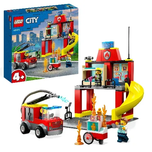 Bilde av best pris LEGO City - Brannstasjon og brannbil (60375) - Leker