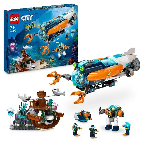 Bilde av best pris LEGO City - Dyphavsutforskere med ubåt (60379) - Leker
