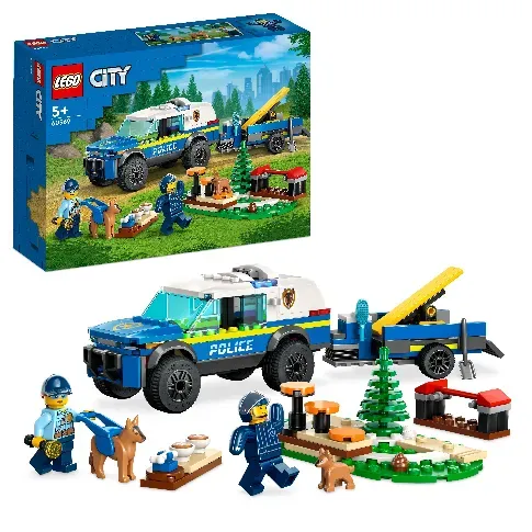 Bilde av best pris LEGO City - Mobilt treningssett for politihunder (60369) - Leker