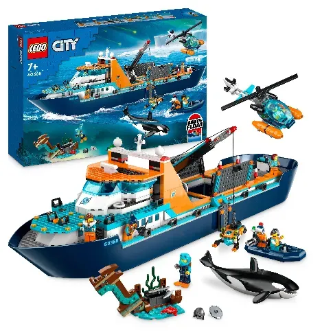 Bilde av best pris LEGO City - Polarutforskere med skip (60368) - Leker