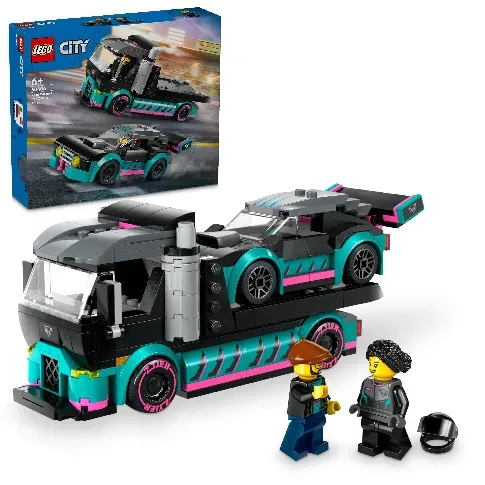 Bilde av best pris LEGO City - Racerbil og transporttrailer (60406) - Leker