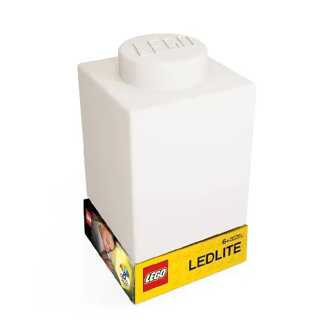 Bilde av best pris LEGO - Night Light w/LED - Silicone Brick - White - Leker