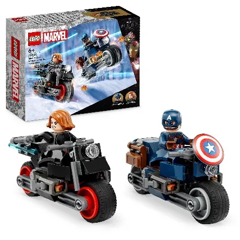Bilde av best pris LEGO Super Heroes - Motorsyklene til Black Widow og Captain America (76260) - Leker