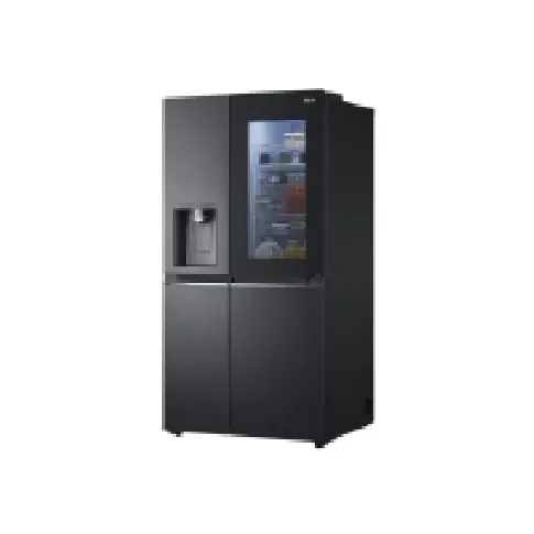 Bilde av best pris LG GSXV90MCAE - Kjøleskap/fryser - side-ved-side med vannautomat, isdispenser - Wi-Fi - bredde: 91.3 cm - dybde: 73.5 cm - høyde: 179 cm - 635 liter - Klasse E - karbon Hvitevarer - Kjøl og frys - Side-by-Side