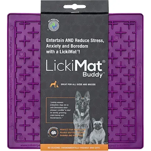 Bilde av best pris LICKI MAT - Dog Bowl Buddy Purple 20X20Cm - (645.5351) - Kjæledyr og utstyr