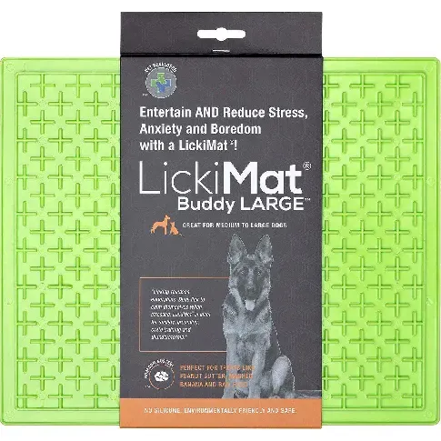 Bilde av best pris LICKI MAT - Dog Bowl Buddy Xl Green 30,5X25,5Cm - (645.5382) - Kjæledyr og utstyr