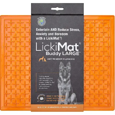 Bilde av best pris LICKI MAT - Dog Bowl Buddy Xl Orange 30,5X25,5Cm - (645.5380) - Kjæledyr og utstyr
