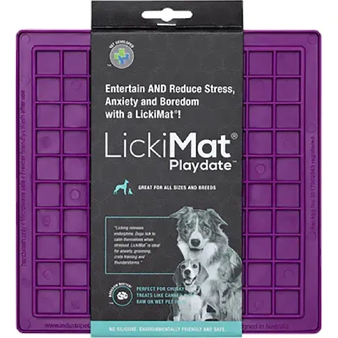 Bilde av best pris LICKI MAT - Dog Bowl Playdate Purple 20X20Cm - (645.5336) - Kjæledyr og utstyr