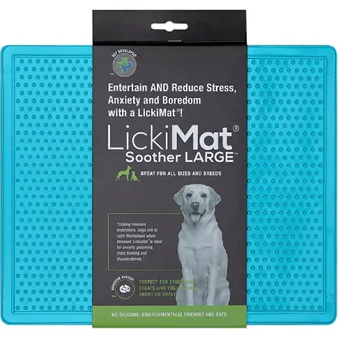 Bilde av best pris LICKI MAT - Dog Bowl Soother Xl Light Blue 30,5X25,5Cm - (645.5394) - Kjæledyr og utstyr