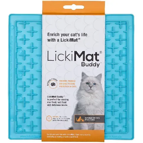Bilde av best pris LICKIMAT - Cat Buddy Light Blue 20X20Cm - (785.5350) - Kjæledyr og utstyr