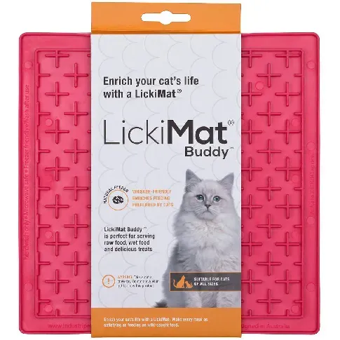 Bilde av best pris LICKIMAT - Cat Buddy Pink 20X20 - (785.5352) - Kjæledyr og utstyr