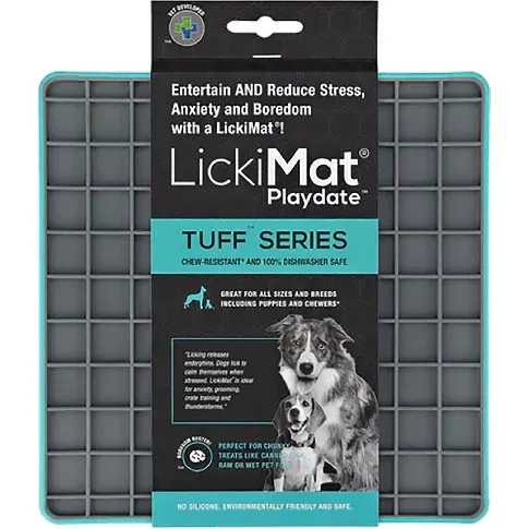 Bilde av best pris LICKIMAT - Dog Bowl lick mat Tuff Light Blue20Cm - (645.5434) - Kjæledyr og utstyr