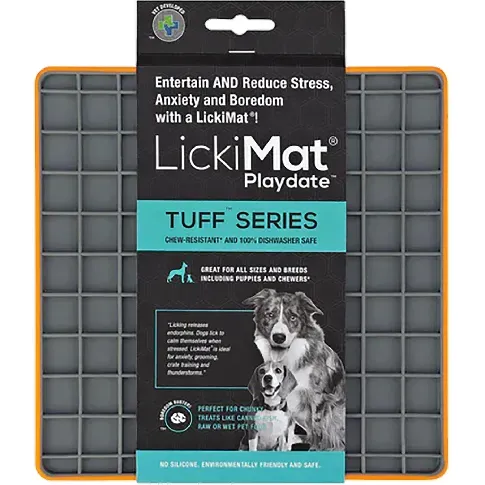 Bilde av best pris LICKIMAT - Dog lick mat Playdate Tuff Orange 20Cm - (645.5430) - Kjæledyr og utstyr