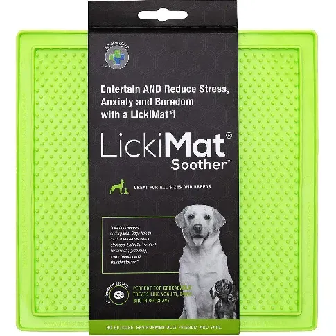Bilde av best pris LICKIMAT - Dog lick mat Soother Green 20X20Cm - (645.5342) - Kjæledyr og utstyr