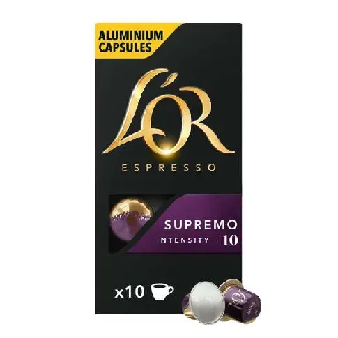 Bilde av best pris L'OR Capsules - Espresso Supremo - Coffee Capsules - 10 pcs - Mat og drikke