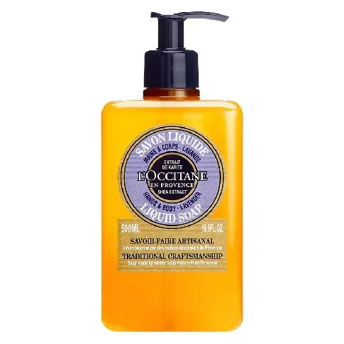Bilde av best pris L'Occitane Shea Hands & Body Liquid Soap Lavender 500ml Hudpleie - Kroppspleie - Dusj