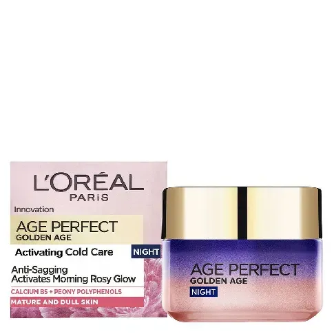Bilde av best pris L'Oréal Paris Age Perfect Golden Age Night Cream 50ml Hudpleie - Ansikt - Nattkrem