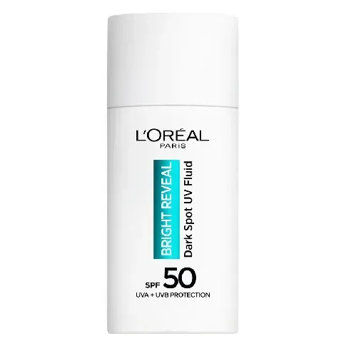 Bilde av best pris L'Oréal Paris Bright Reveal Dark Spot UV Fluid Day Cream SPF50 50 Hudpleie - Solprodukter - Solkrem og solpleie - Ansikt