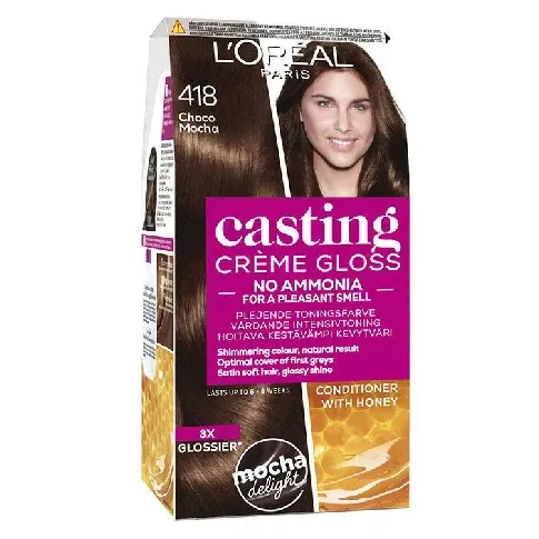 Bilde av best pris L'Oréal Paris Casting Crème Gloss 418 Choco Mocha 180ml Hårpleie - Hårfarge